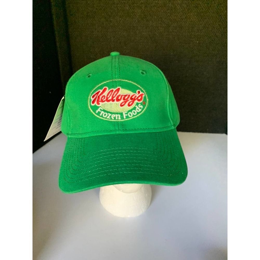 Kellogg's Frozen Foods Green Strapback Baseball Cap Hat Advertising CapAmerica.
